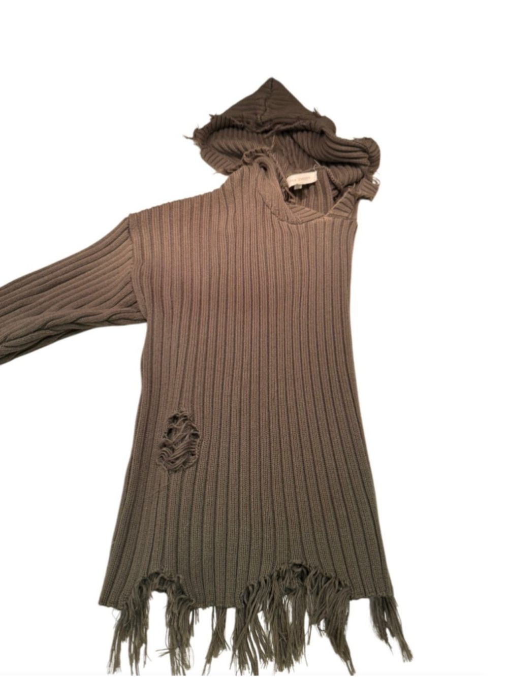 Buckle Gilded Intent Green Distressed Sweater - Picture 3 of 7